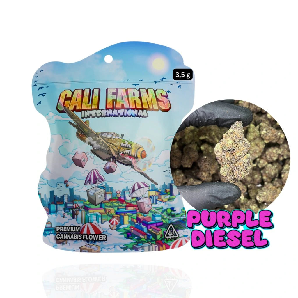 CBD květy Purple Diesel - CBD: 10,19 THC: 0,44 % CBG: 0,24 %