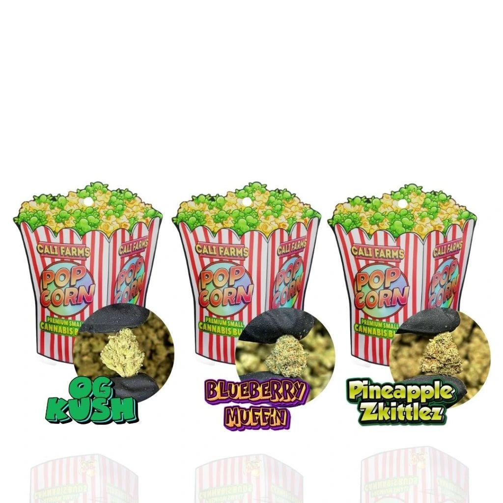 CBD květy 3x 10g - OG Kush, Borůvkový muffin, Ananas Zkittlez