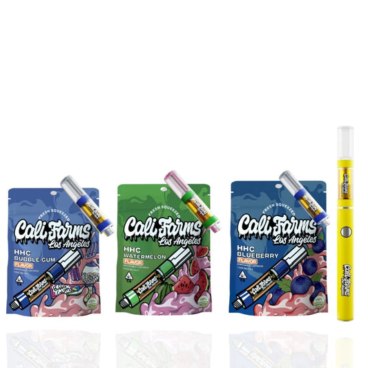 3x HHC Vape náplň 1 ml s příchutí vodní meloun, bubble gum, borůvka