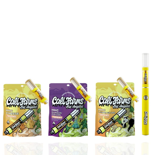 3x HHC Vape náplň 1 ml s terpeny Durban poison, Lemon Skunk, Cheese