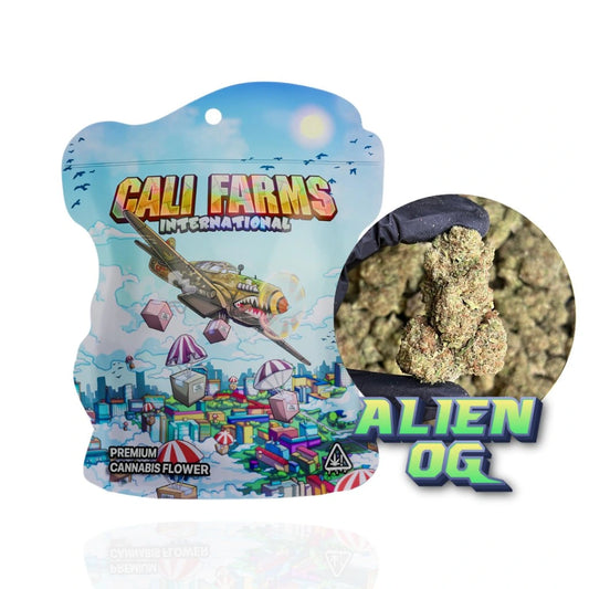 CBD květy ALIEN OG - CBD: 16,15 % THC: 0,70 % CBG: 0,36 %