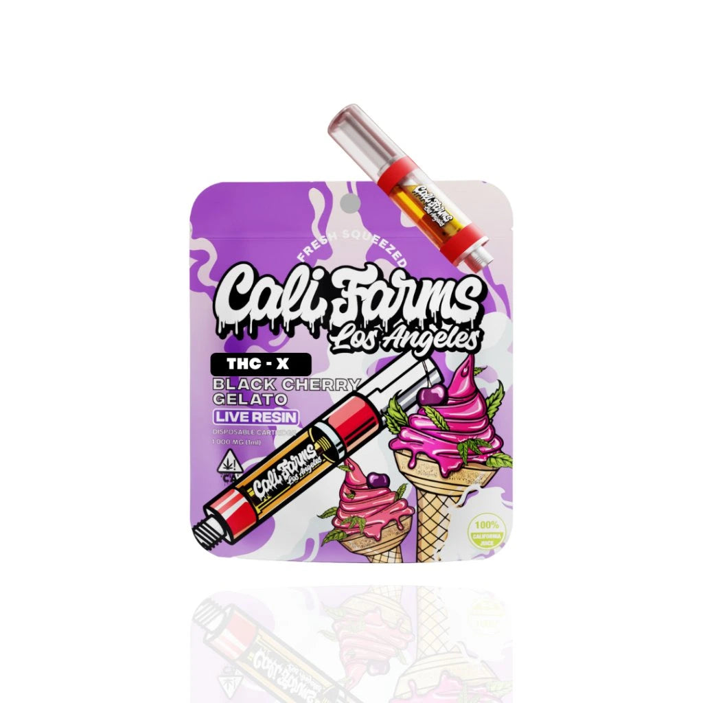 THC - X Vape náplň 1 ml - Black Cherry Gelato s Live resin terpeny