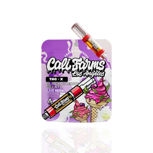 THC - X Vape náplň 1 ml - Black Cherry Gelato s Live resin terpeny