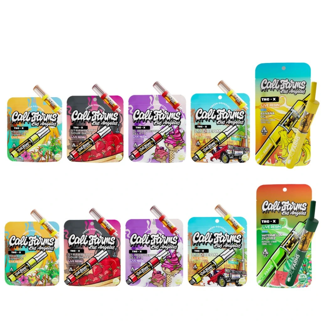 THC-X vape náplň 1 ml s živou pryskyřicí terpeny - 5 + 5 zdarma