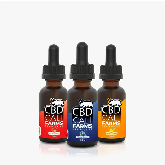 Dárkový ovocný box - 3 x CBD olej 30 ml - Jahoda, borůvka, ananas
