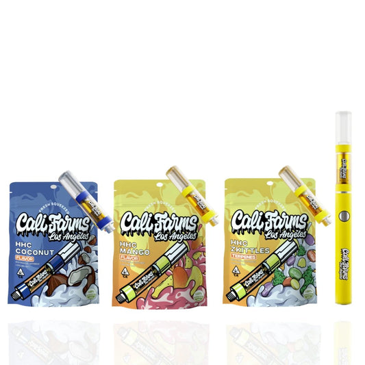 3x HHC Vape náplň 1 ml - Coconut, Zkittlez, mango