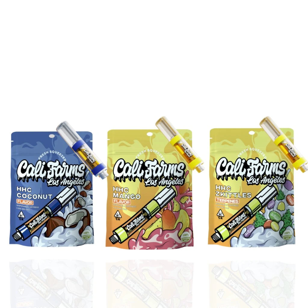 3x HHC Vape náplň 1 ml - Coconut, Zkittlez, mango