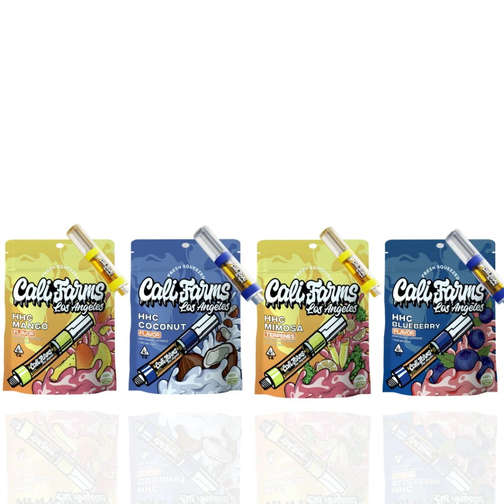 4x HHC Vape náplň 1 ml s příchutí Mango, Blueberry, Coconut, Mimosa